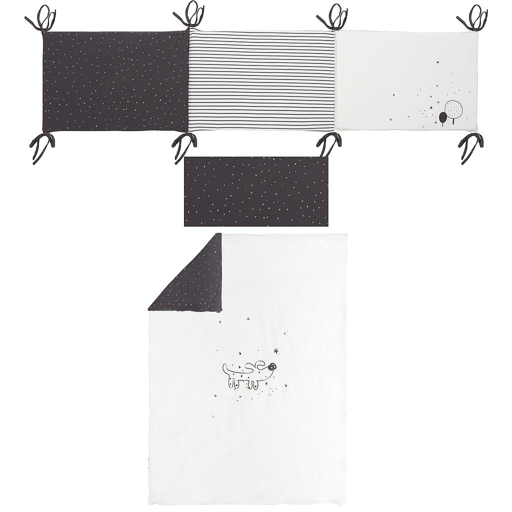 Funda nórdica cuna + Relleno + Protector + Funda almohada  Guau