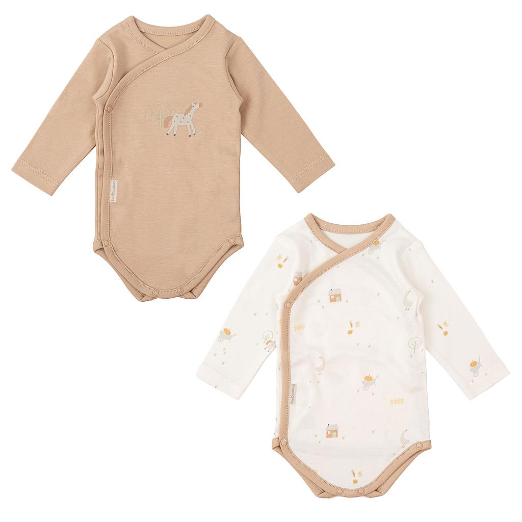 Body bebé manga larga pack 2 Farm