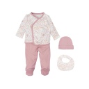 Set Nacimiento - 4p (jubon, Polaina, Gorrito y Babero 19x19) Niza