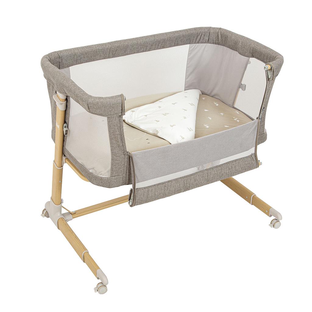 Metall-Co-Sleeping-Wiege mit Spannbettlaken und Bettdecke Bunny
