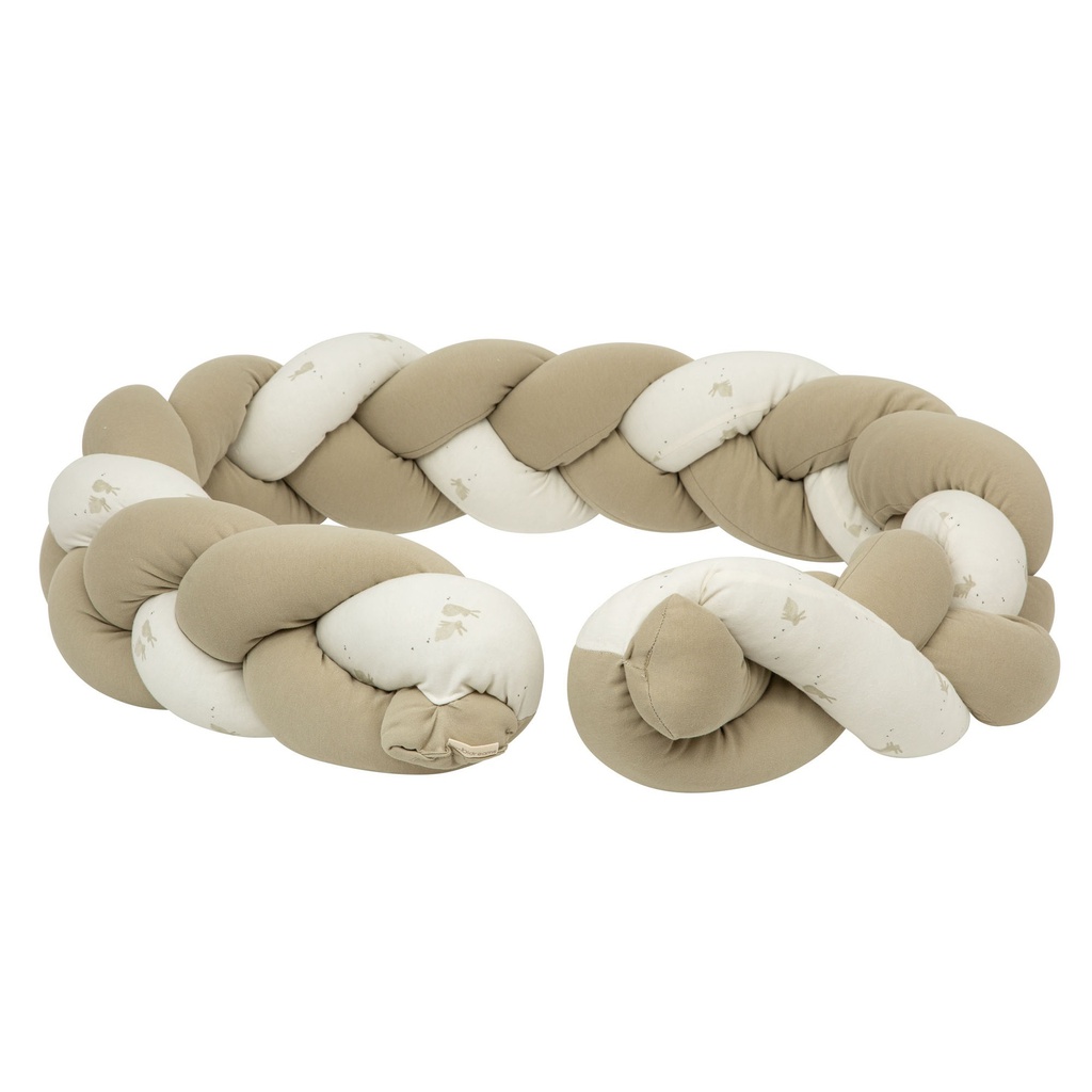 Protector de cuna trenza Bunny