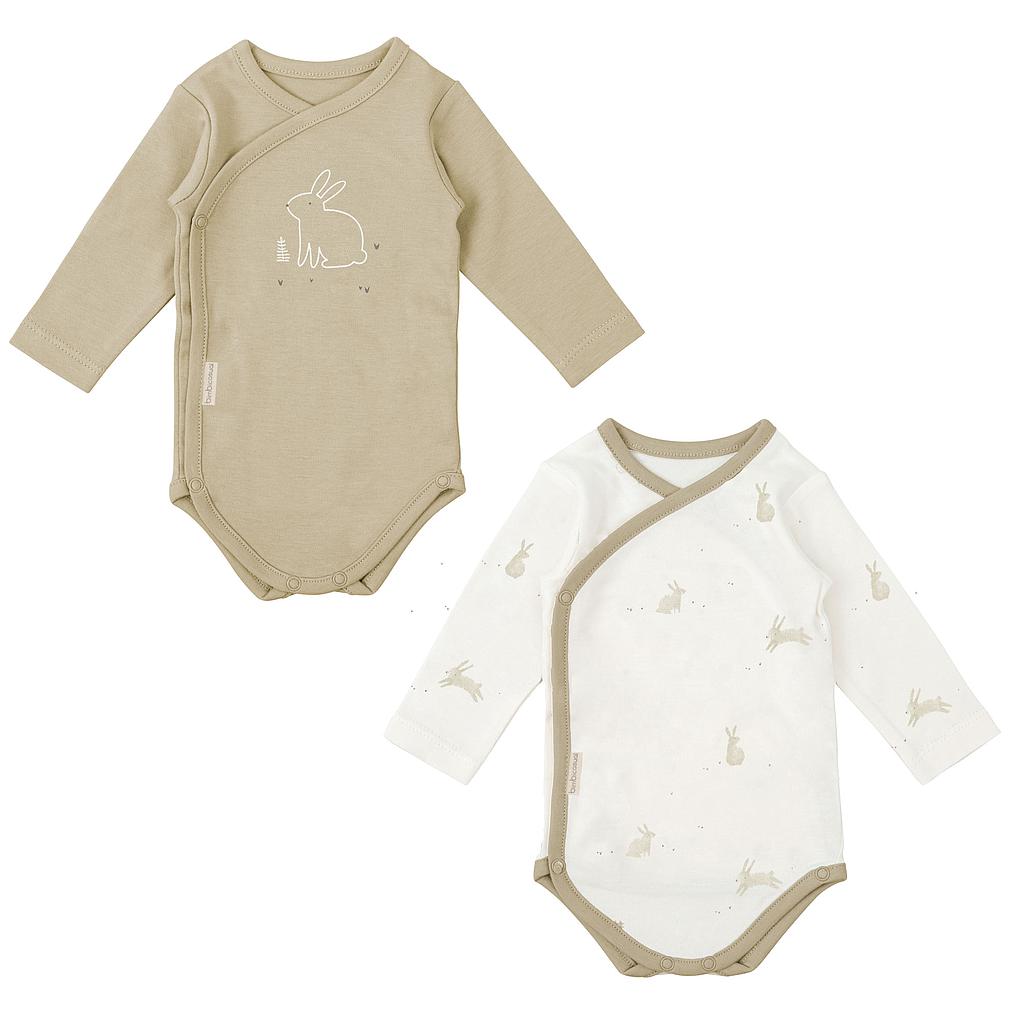 Body bebé manga larga pack 2 Bunny