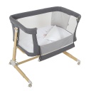 Berceau co-sleeping en métal drap-housse et couette Jolie