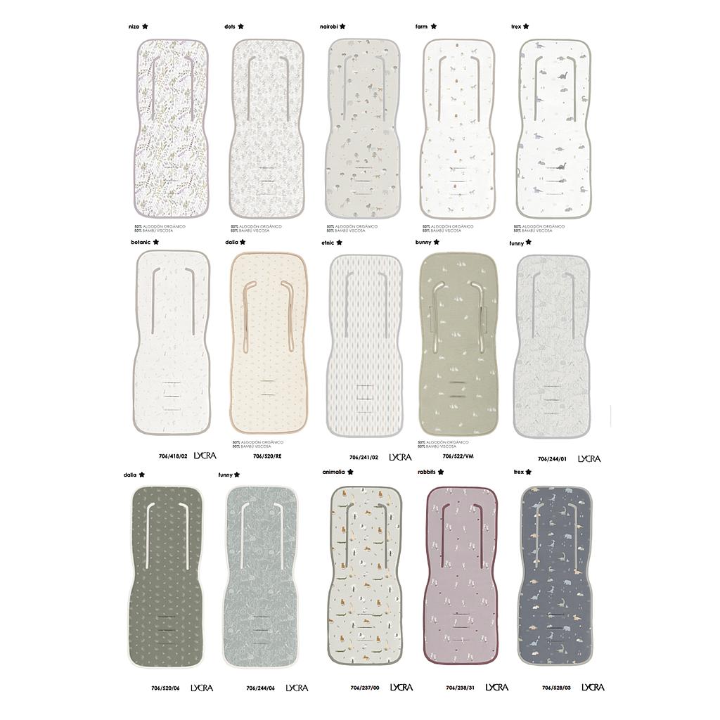 Colchoneta silla paseo estampada pack 25 Basics