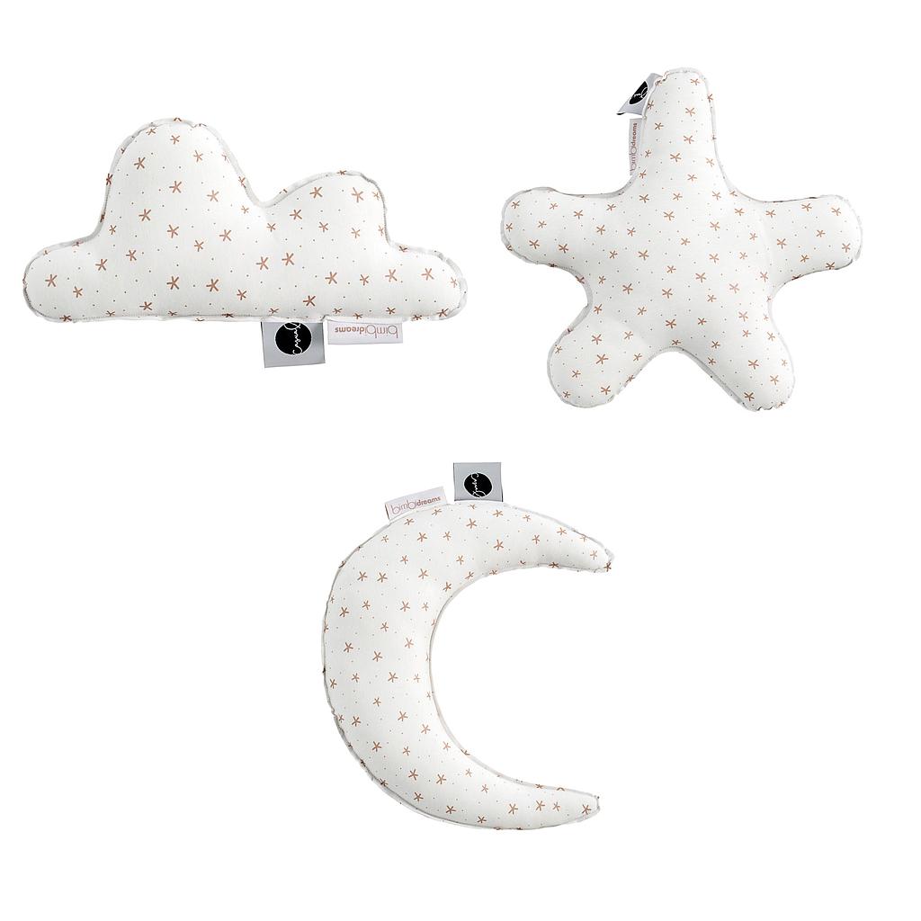 Set 3 cojines formas Sweet Night Menta