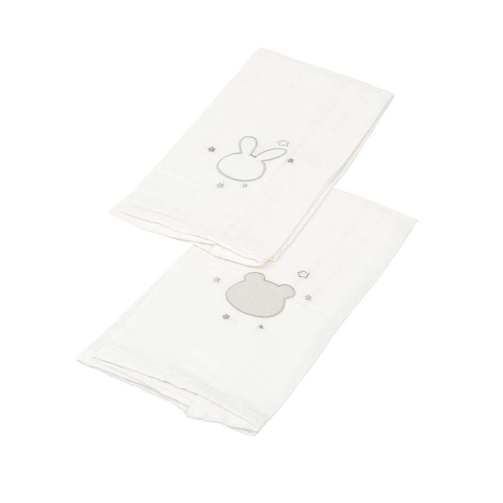 panno viso 100% cotone confezione da 2 Gasitas