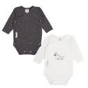 body bebé manga larga pack 2 Guau