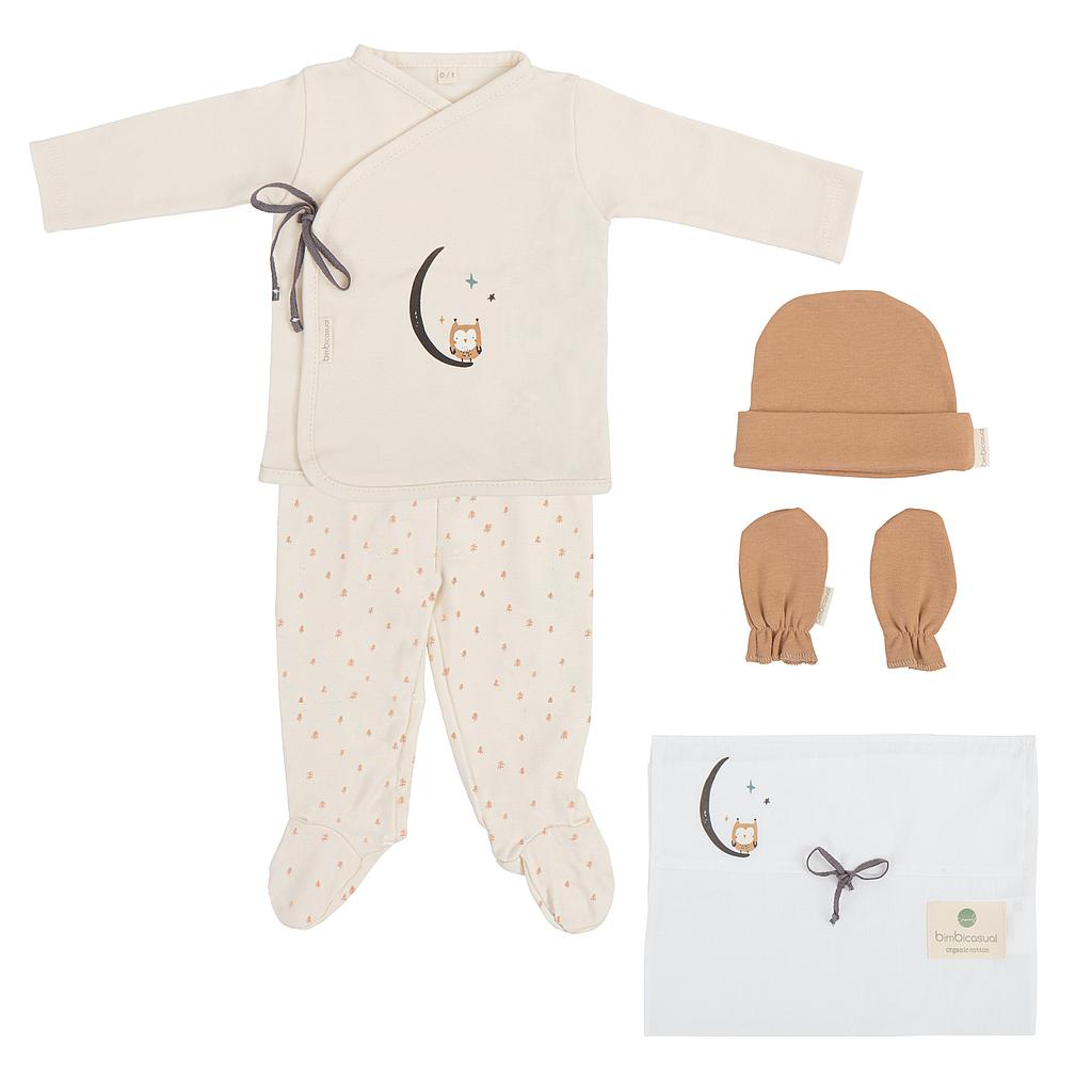 Set Nacimiento - 4p (jubon, Polaina, Gorrito y Bolsa de Muda) Wonderland
