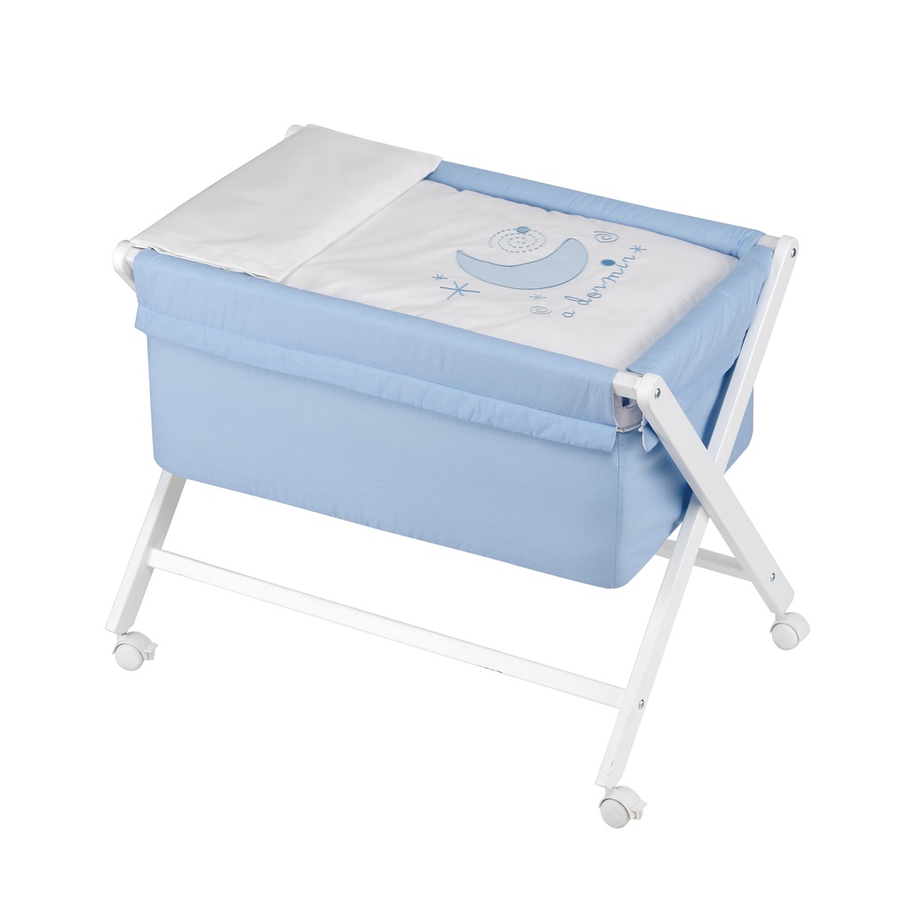 Vestidura minicuna con F Nordica con relleno con F almohada Minicunas