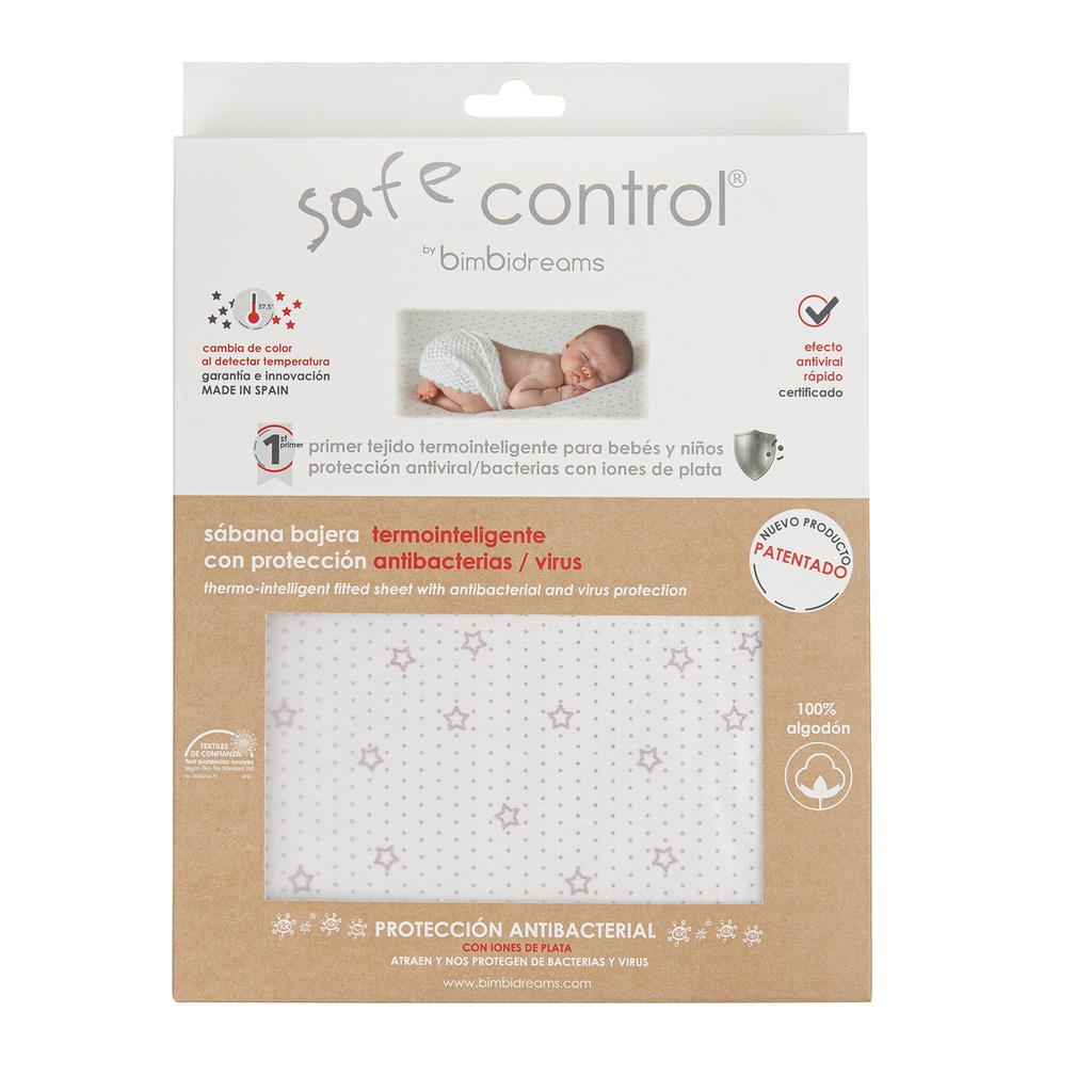 Bajera cuna algodon 100% Safe Control