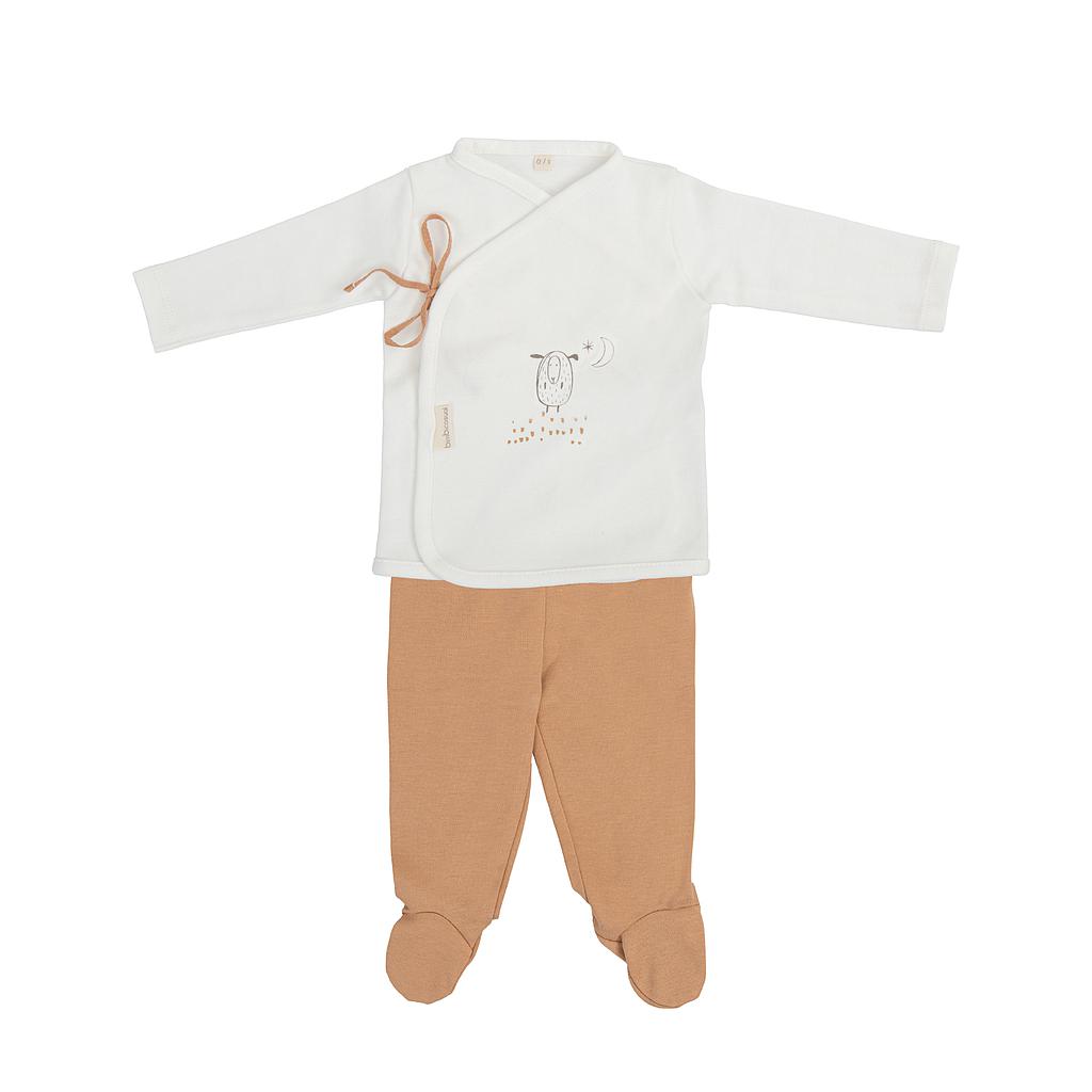 Conjunto jubon y polaina ovejitas