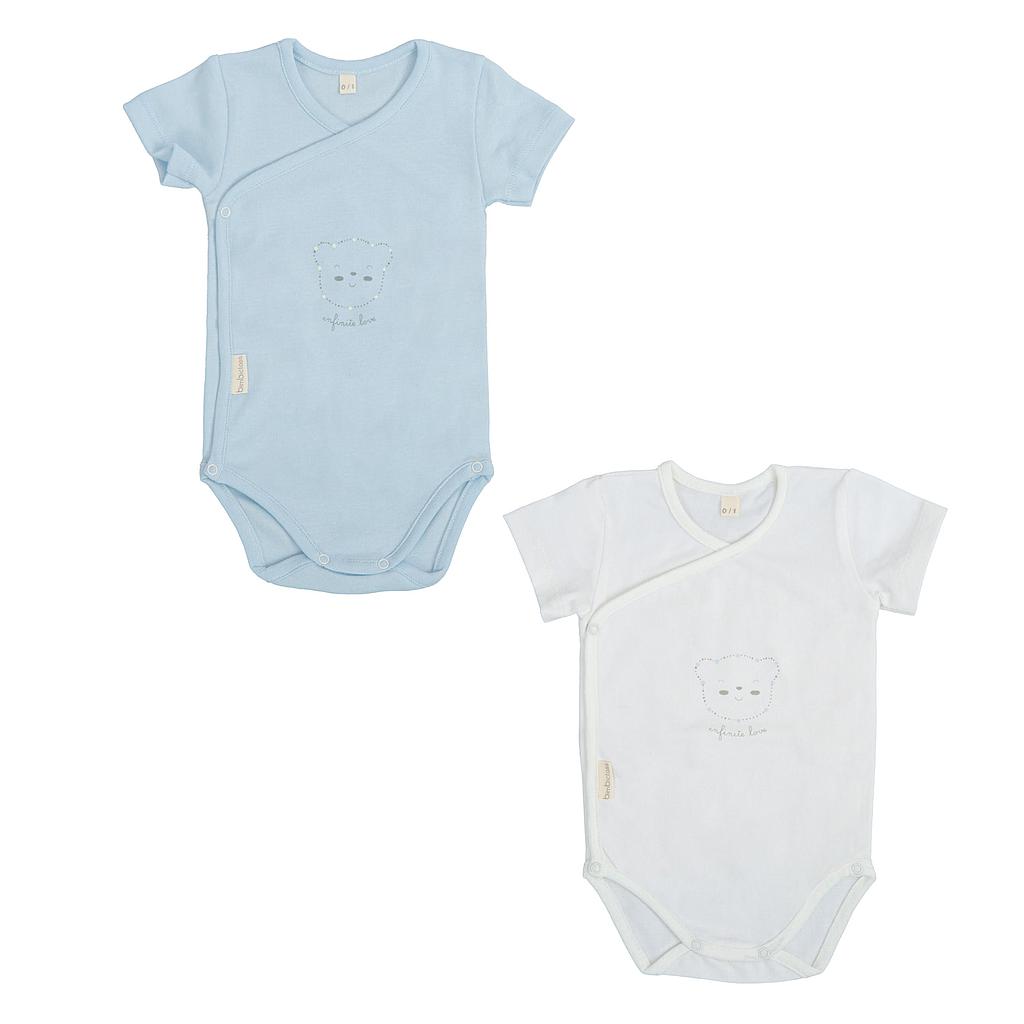 Body bebé manga corta pack 2 love