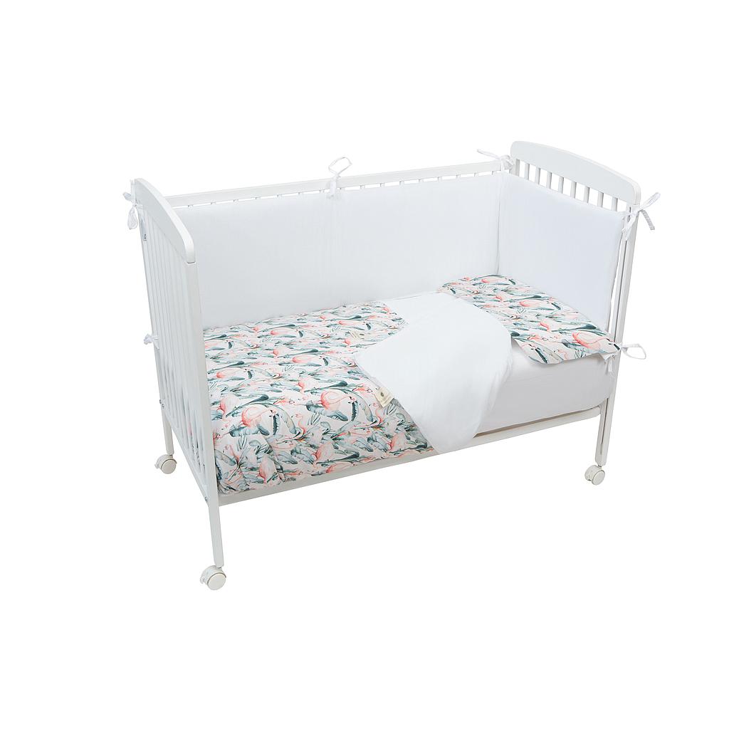 Funda nordica cuna + Funda almohada  Flamingo