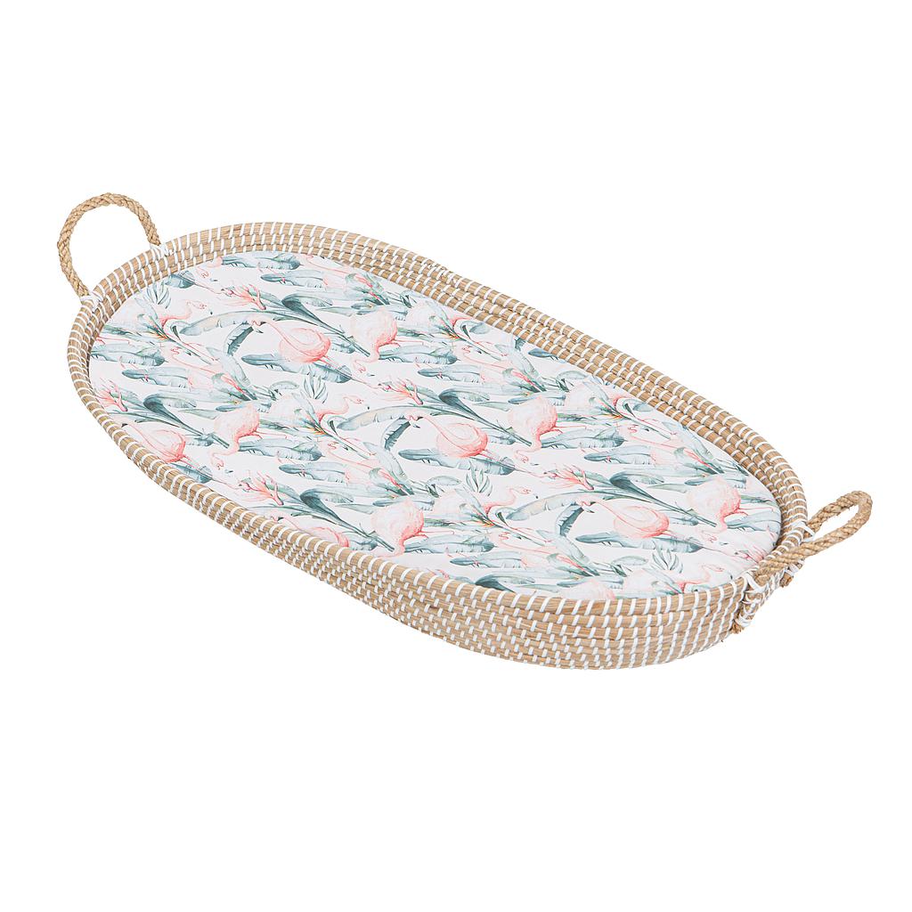 Bajera cuna algodon 100% Flamingo