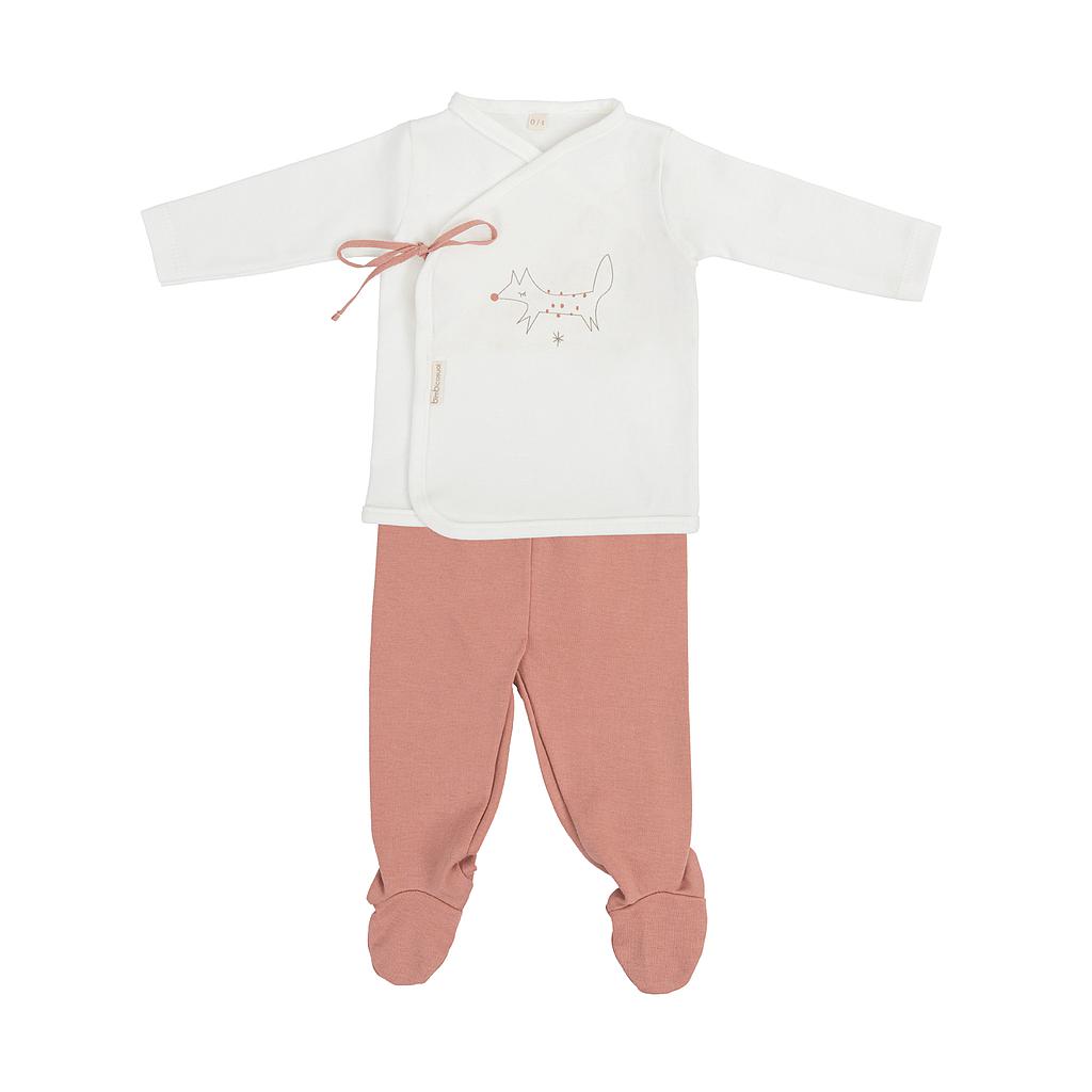 baby footed trouser and top set  Fox