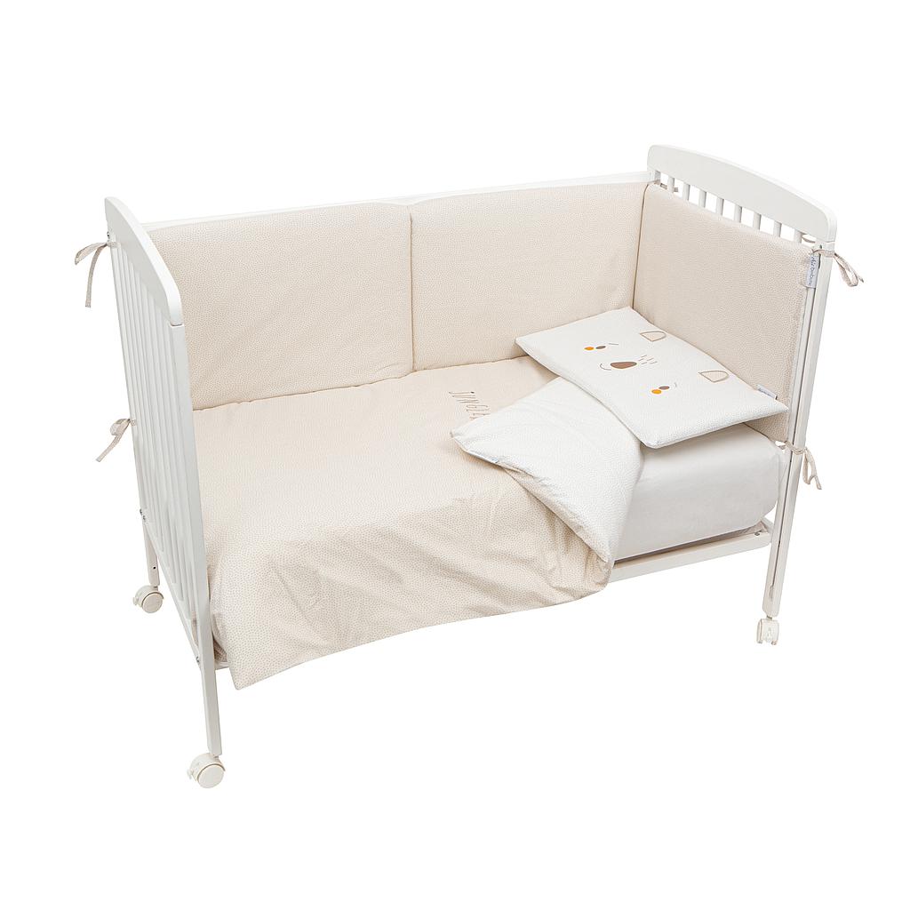 Funda nórdica cuna + Relleno + Protector + Funda almohada Lunas