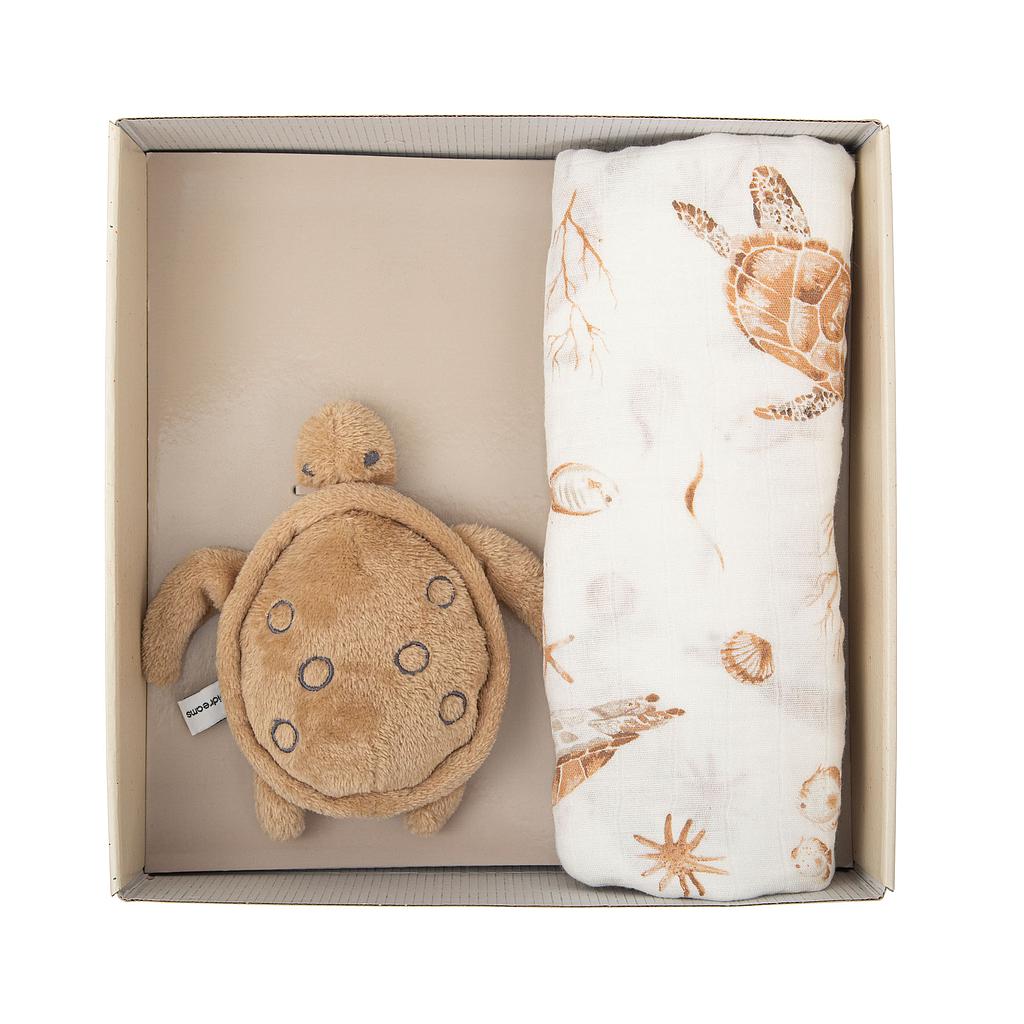 Caja de Regalo nº 4 - Muselina + juguete Basics
