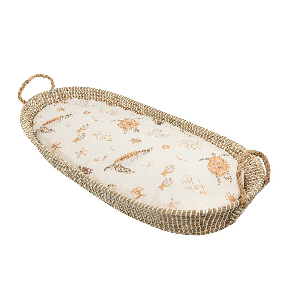 Bajera cuna algodon 100% Ocean