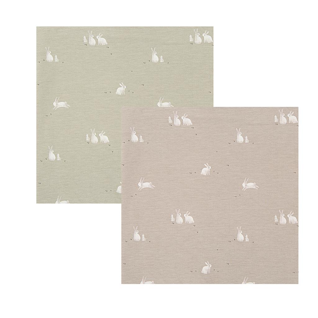 face cloth Bamboo pack 2 Bunny