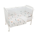 housse de couette pour lit bébé + garniture + protecteur + taie d'oreiller  Moby