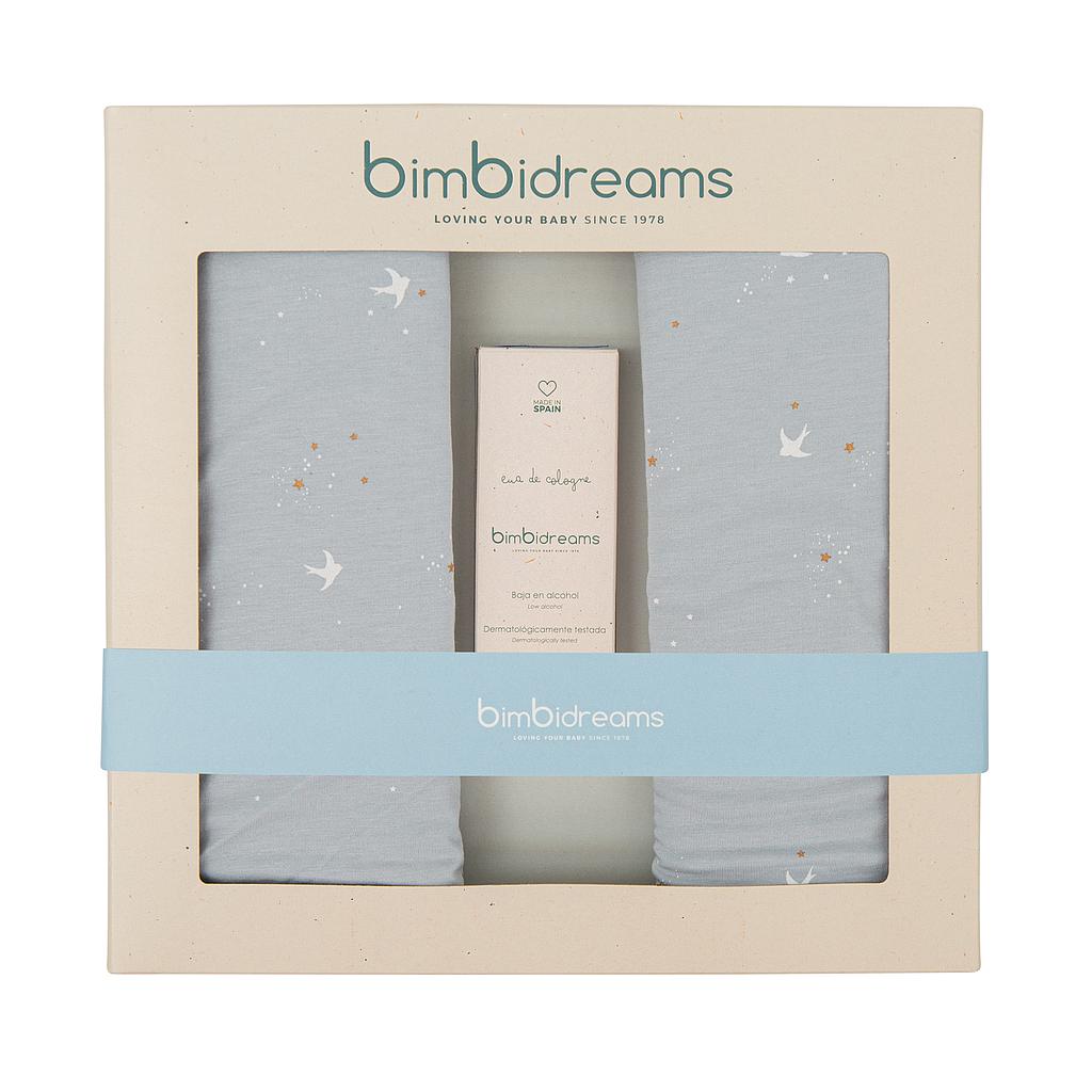 Caja de Regalo nº 7 - Gasas bambú y Agua de Colonia Spring