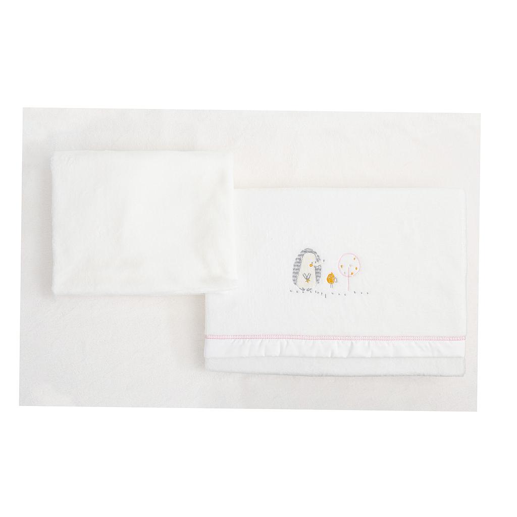 Juego sabanas microlina poliester 100% 3 piezas  Erizos